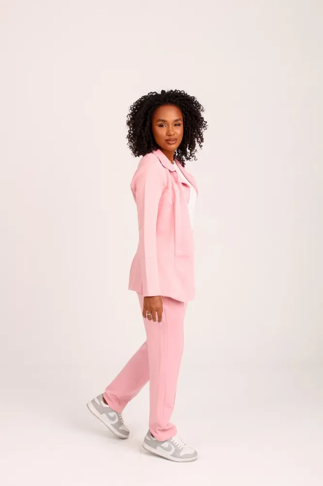 Conjunto Feminino de luxo Lady Griffe Rosa Bebê - Imagem 4